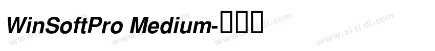 WinSoftPro Medium字体转换 WinSoftPro Medium字体转换